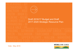 Budget forums - presentation