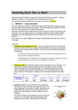 Converting Excel files to Word