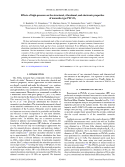 Effects of high-pressure on the structural, vibrational, and electronic