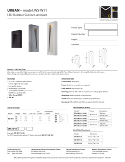 URBAN &ndash; model: WS-W11
