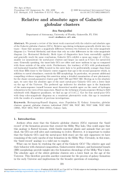 Relative and absolute ages of Galactic globular clusters