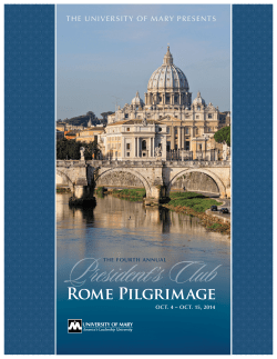 Rome Pilgrimage - University of Mary