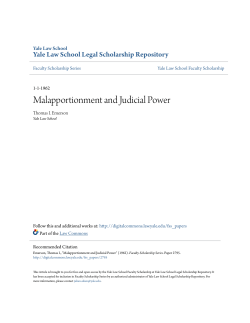 Malapportionment and Judicial Power