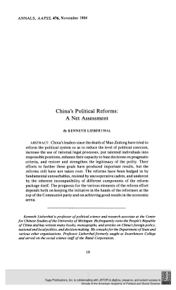 China`s Political Reforms - Deep Blue