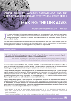 making the linkages