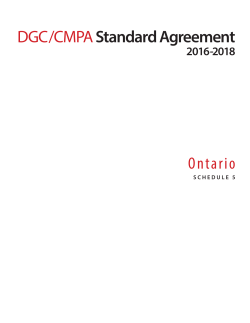 Ontario Schedule - Canadian Media Producers Association