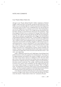 299 notes and Comments Court theatre debuts Native Son Chicago