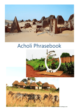 Acholi Phrasebook