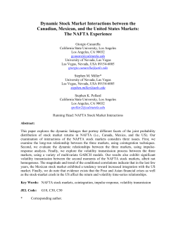 Dynamic Stock Market Interactions between the