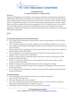 Greensboro Sit-Ins: A &ldquo;Counter Revolution&rdquo; - Database of K