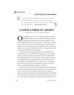 commander in sport - US Naval War College