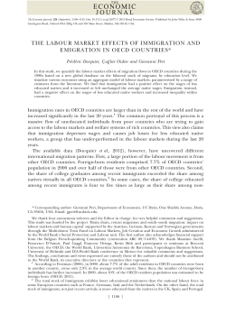 The Labour Market Effects of Immigration and Emigration in OECD