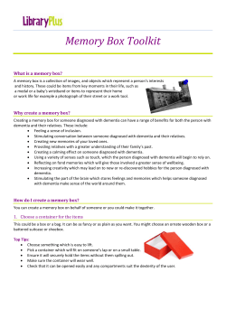 Memory Box Toolkit (PDF 652KB)