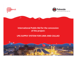 Liquid Petroleum Gas Supply System for Lima and Callao