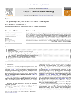 The gene regulatory networks controlled by estrogens