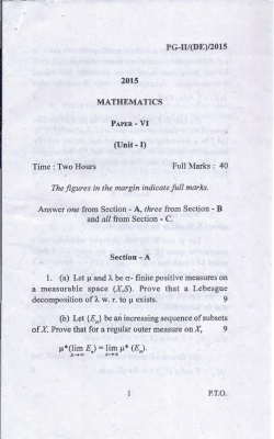 MATHEMATICS Time : Two Hours Full Marks : 40 The figures in the