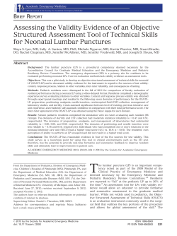 Assessing the Validity Evidence of an Objective Structured