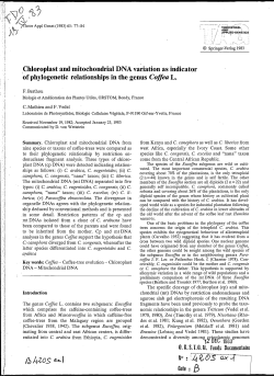 Chloroplast and mitochondrial DNA variation as indicator of