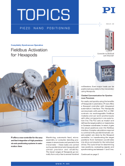 Fieldbus Activation for Hexapods