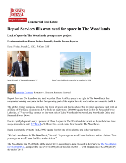 Houston Business Journal &ndash; Repsol Services fills own need for