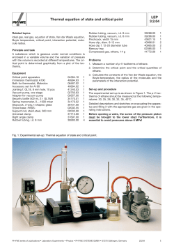 Thermal equation of state and critical point