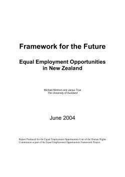 Framework for the Future - Human Rights Commission