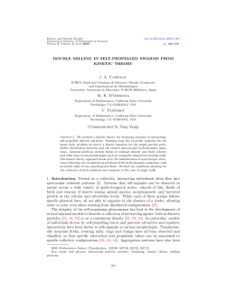 Double milling in self-propelled swarms from kinetic theory