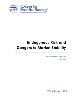 Endogenous Risk and Dangers to Market Stability