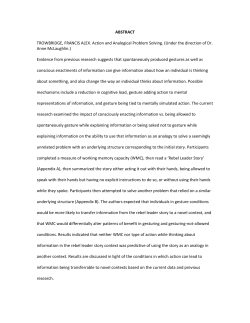 ABSTRACT TROWBRIDGE, FRANCIS ALEX. Action and Analogical