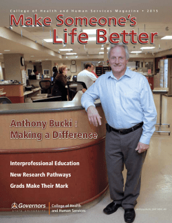 College of Health and Human Services or this magazine