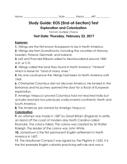 Study Guide: EOS (End-of-Section) Test - Social Studies E