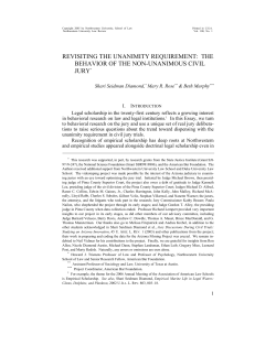 revisiting the unanimity requirement