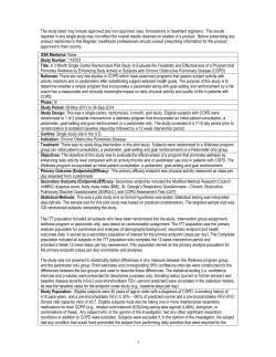 The study listed may include approved and non