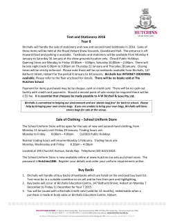 Text and Stationery 2016 Year 8 Sale of Clothing &ndash; School Uniform