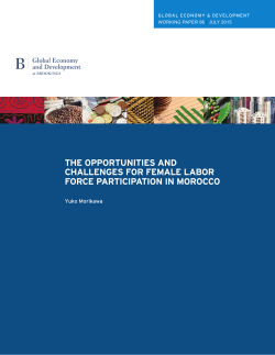 the opportunities and challenges for female labor force participation
