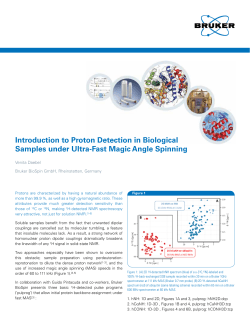 Introduction to Proton Detection in Biological Samples