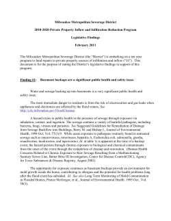 2010-2020 Private Property Inflow and Infiltration Reduction Program