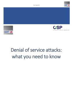 Denial of service attacks: what you need to know