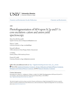 Photofragmentation of SiF4 upon Si 2p and F 1s core excitation