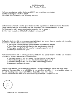 Physics 6A Ch8 Practice