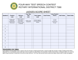 FOUR-WAY TEST SPEECH CONTEST ROTARY INTERNATIONAL