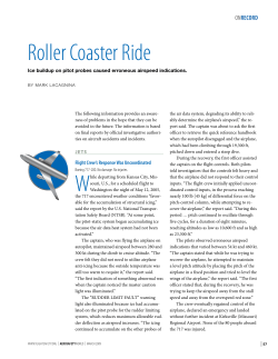 Roller Coaster Ride - Flight Safety Foundation