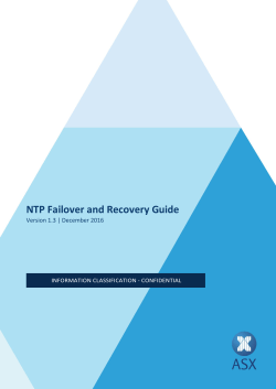ASX NTP Failover and Recovery Guide