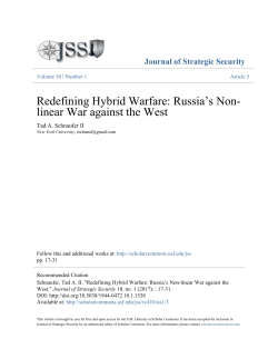 Redefining Hybrid Warfare