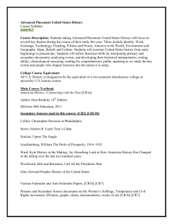 Advanced Placement United States History