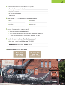 3. Complete the sentences according to paragraph 1. 4. In