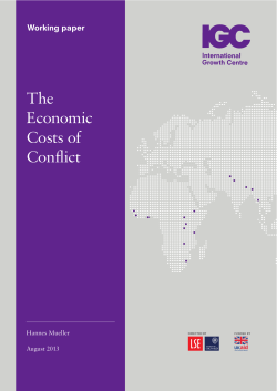 The Economic Costs of Conflict