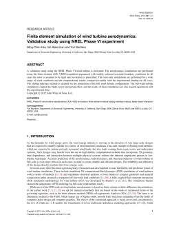 Finite element simulation of wind turbine