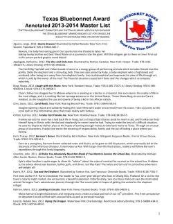 2013-2014 Master List - Texas Library Association