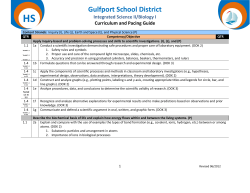 Integrated Science II - Gulfport School District